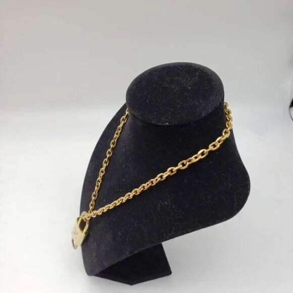 Authentic Louis Vuitton Lock&Key w/Unbranded Gold Plated Chain Necklace 121125 - Picture 8 of 8